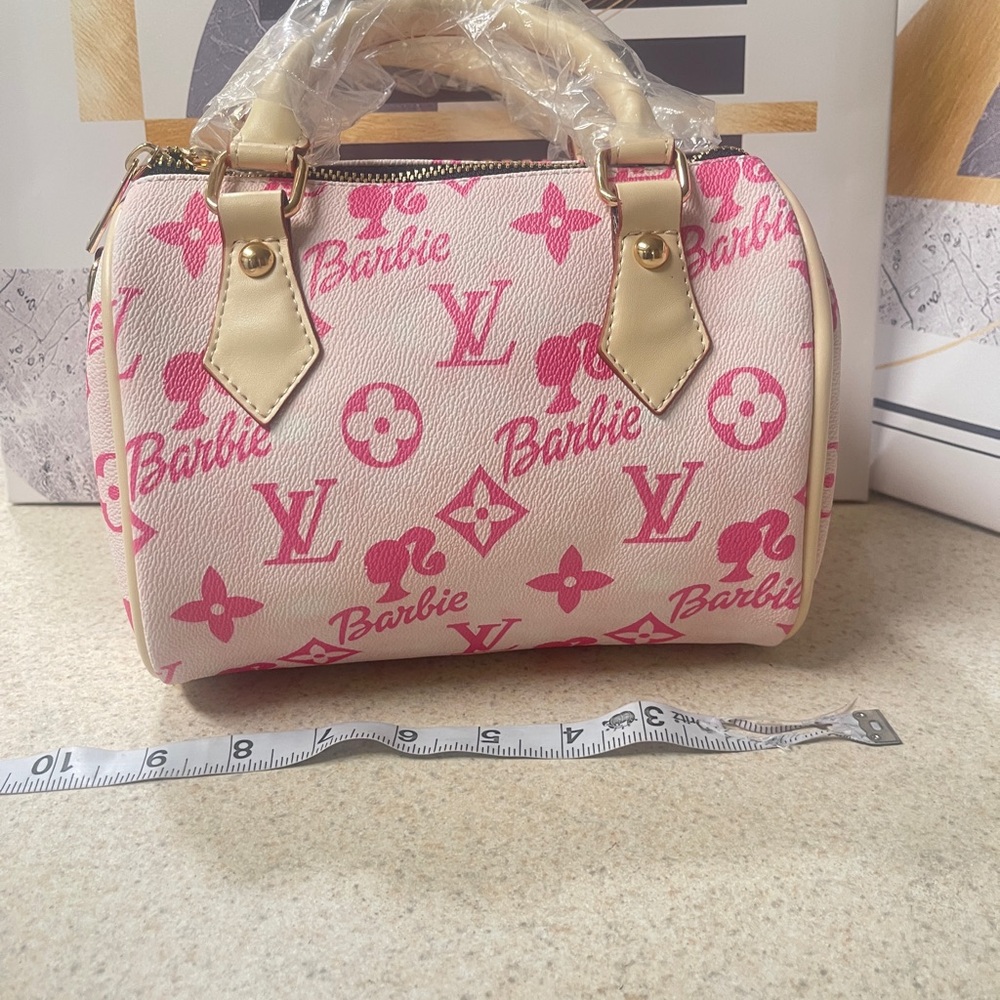 Pink & Cream Mini Dome Satchel - Picture 3 of 4